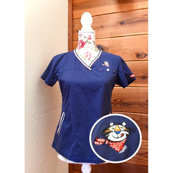 Koi x Kellogg 113 Ashley Sporty Pullover Scrub Top - Picture 1 of 5